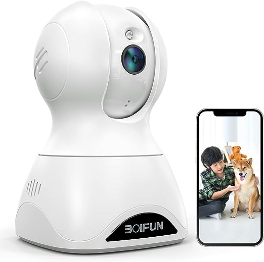 【2023新登場・進化600万画素】BOIFUN 防犯カメラ ペットカメラ 夜間撮影