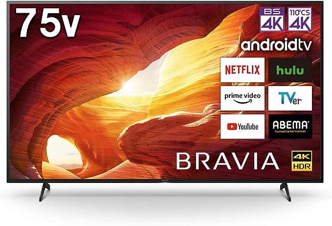 ソニー 75V型 4K 液晶 テレビ ブラビア KJ-75X8000H Android TV 10畳以上推奨 2020年モデル
