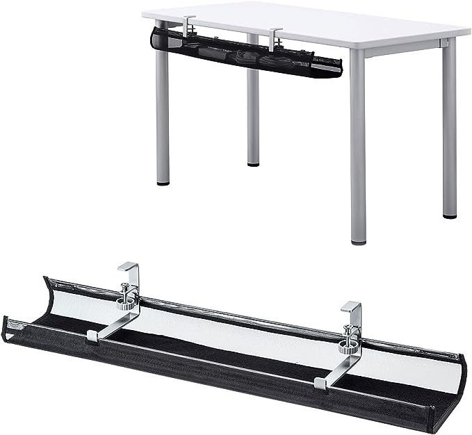 サンワサプライ アウトレット ケーブルトレー メッシュ クランプ式 幅90cm 汎用タイプ ケーブル収納 ケーブルオーガナイザー 配線整理 ブラック CB-CT5